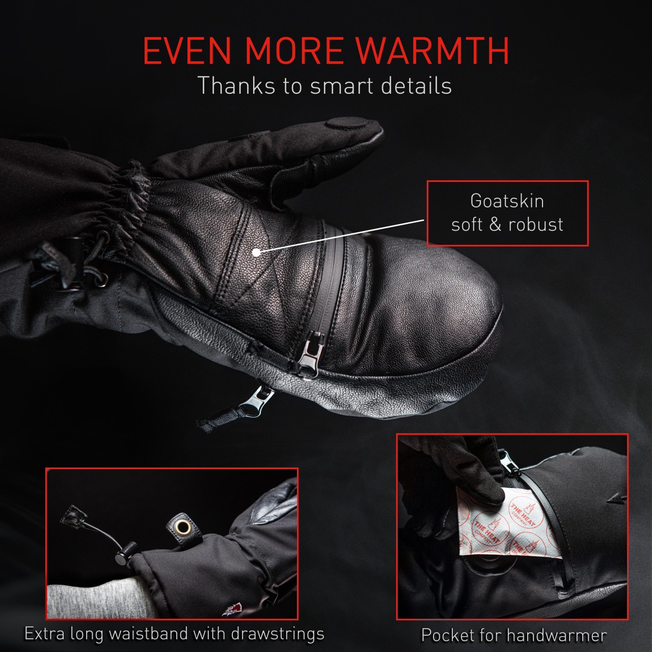 SHELL gloves and handwarmers by THE HEAT COMPANY