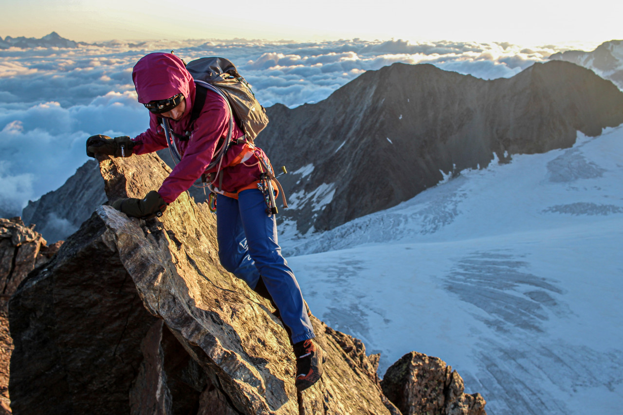 Image of a woman on a mountain