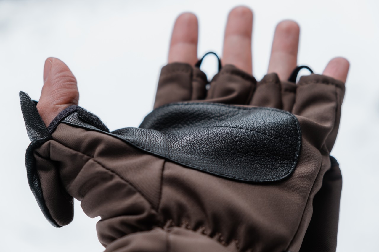 Gants en peau de vache authentiques Gants de randonnée chauds d'hiver  Mitaines de ski Gant de travail thermique de neige