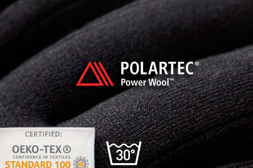tissu gant noir de Polartec