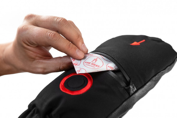 THE HEAT COMPANY Gloves with Pocket on the Back of the Hand for Small Photo Equipment or Warmers